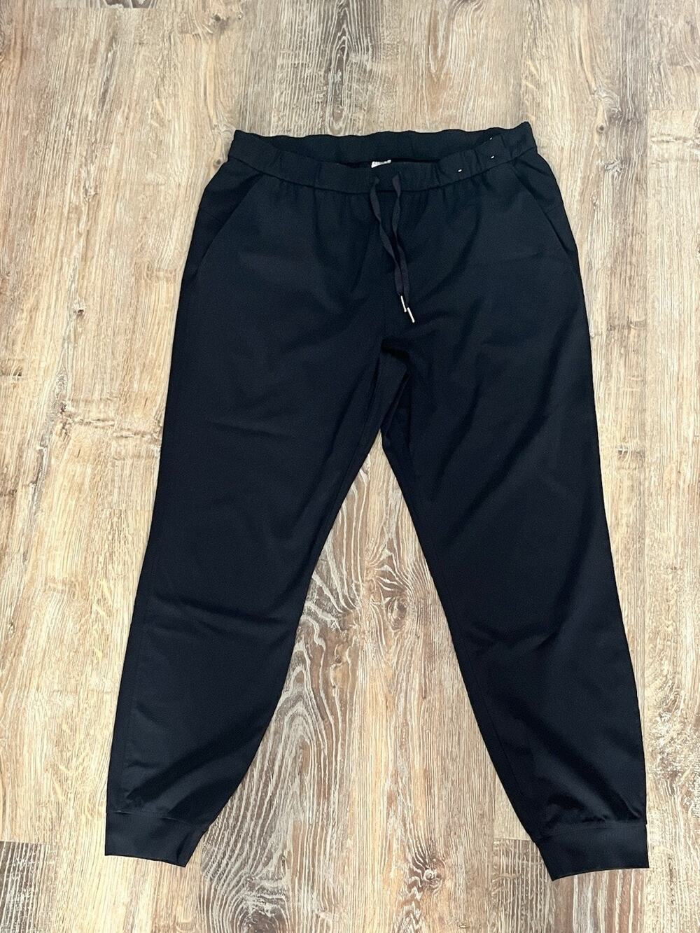 Member’s Mark Travel Jogger Men’s XL Black Stretch Drawstring Performance Pants
